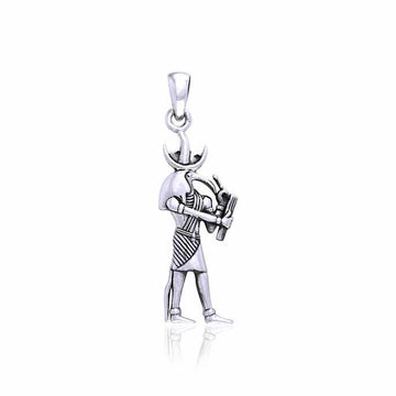 Thoth Egyptian Silver Pendant TPD2845 - Jewelry
